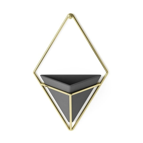 2 juodų keraminių pakabinamų vazonų rinkinys Umbra Trigg-image-1