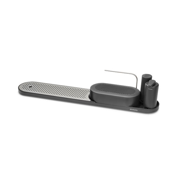 Iš plastiko stovas skalbimo reikmenims pilkos spalvos SinkStyle – Brabantia-image-4