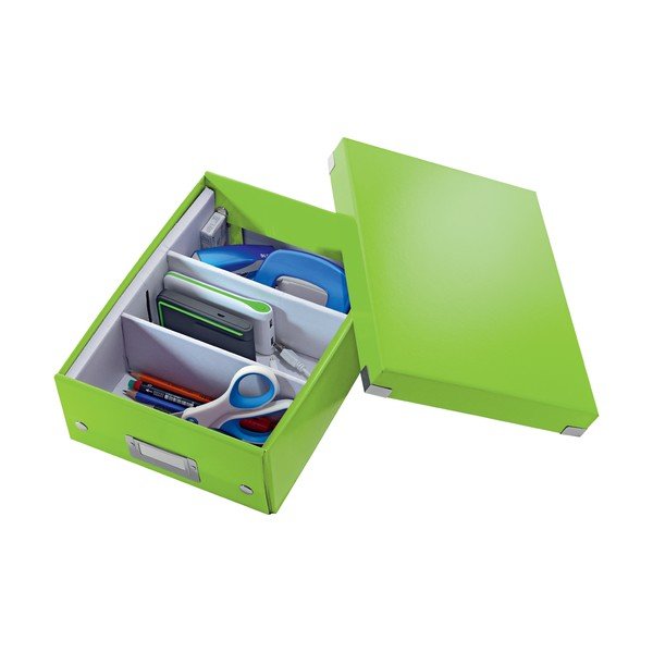 Žalios spalvos dėžutė su organizatoriumi Click&Store - Leitz-image-3