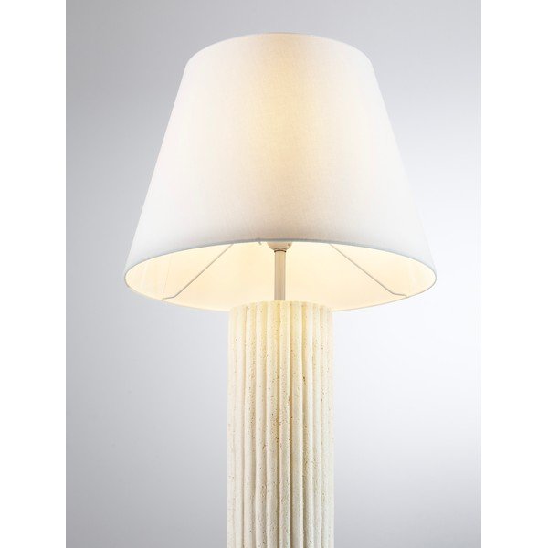Baltos spalvos/kreminės spalvos iš akmens pastatomas šviestuvas (aukštis 150 cm) Bacoo – Nova Luce-image-2