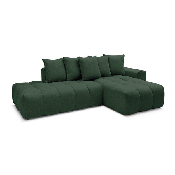 Žalia kampinė sofa (dešinysis kampas) Mont-Blanc - Bobochic Paris-image-3
