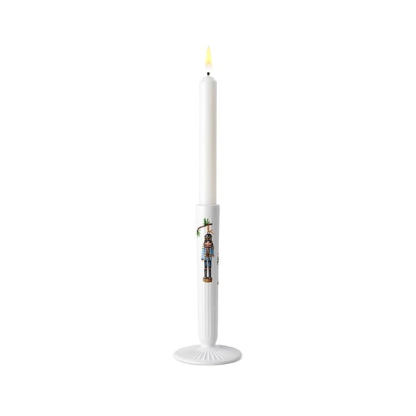 Balta keraminė kalėdinė žvakidė Kähler Design Hammershøi, aukštis 20 cm-image-2