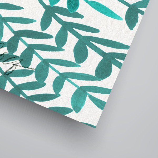 Plakatas Americanflat Treat Yo Self Turquoise, 30 x 42 cm-image-1