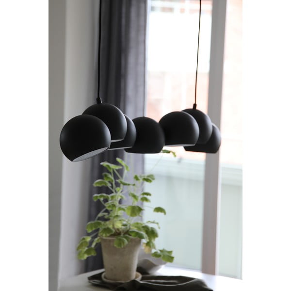 Juodos spalvos kabantis šviestuvas su metaliniu gaubtu Cupolo – Markslöjd-image-2