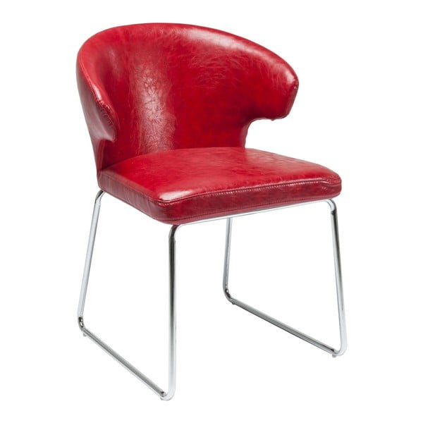 Raudona valgomojo kėdė "Kare Design Atomic