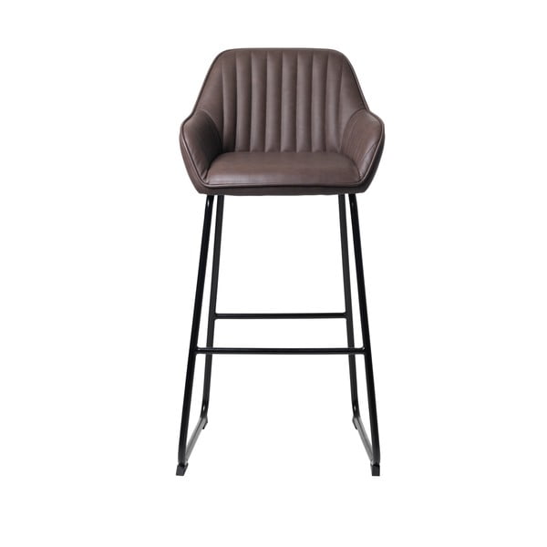Rudos spalvos minkšta valgomojo kėdė Unique Furniture Brooks