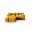Sofa geltonos spalvos iš velveto 191 cm Bellis – Micadoni Home