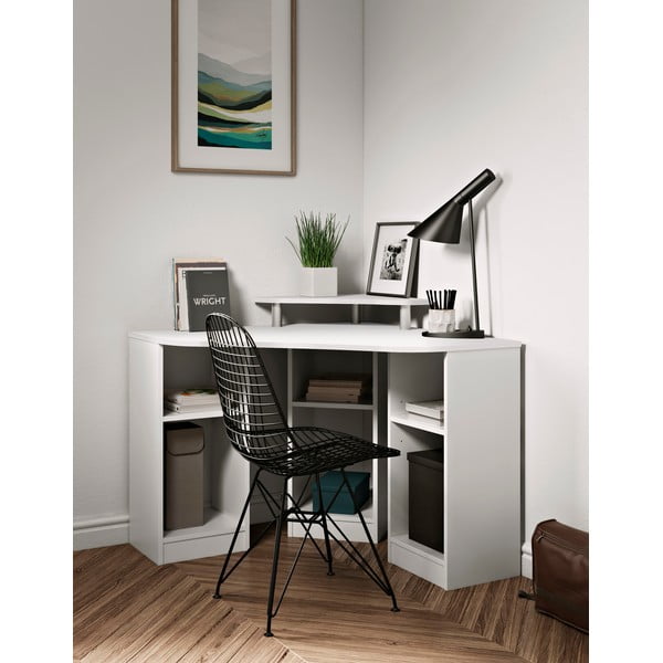 Baltas darbo stalas 94x94 cm - TemaHome -image-1