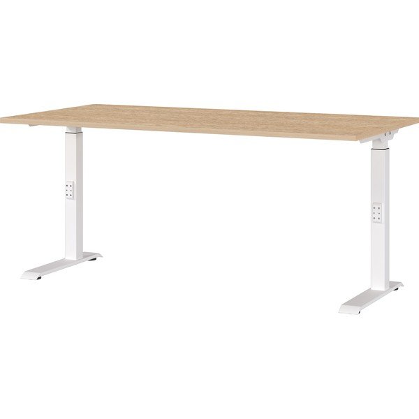 Reguliuojamas darbo stalas su ąžuolo dekoro stalviršiu 80x160 cm Downey – Germania
