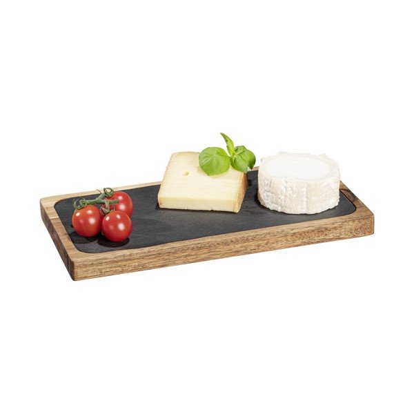 Serviravimo padėklas juodos spalvos/natūralios spalvos iš medienos 30x15 cm – Wenko-image-4