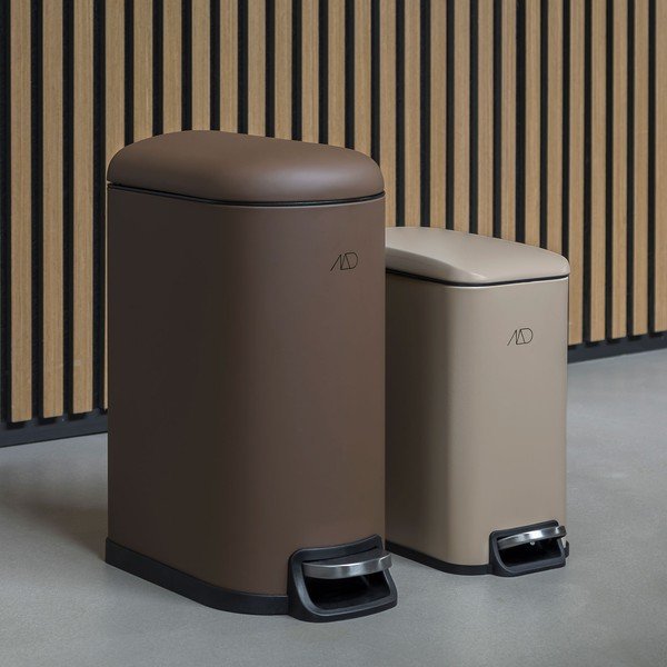 Iš metalo šiukšliadėžė smėlio spalvos su pedalu 5 l Wendy – Mette Ditmer Denmark-image-2