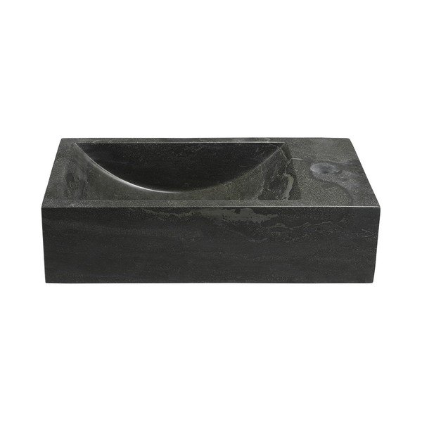 Iš akmens maža kriauklė juodos spalvos 40x22 cm Blok – Sapho-image-3