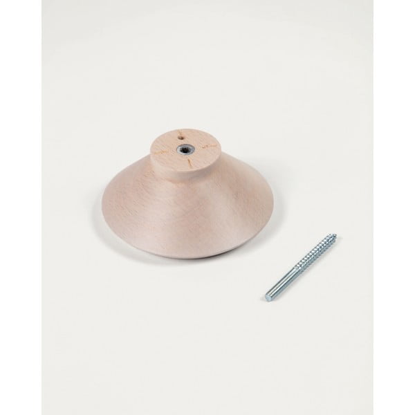 Sieniniai natūralios spalvos iš medienos kabliai 3 vnt. Nadua – Kave Home-image-3