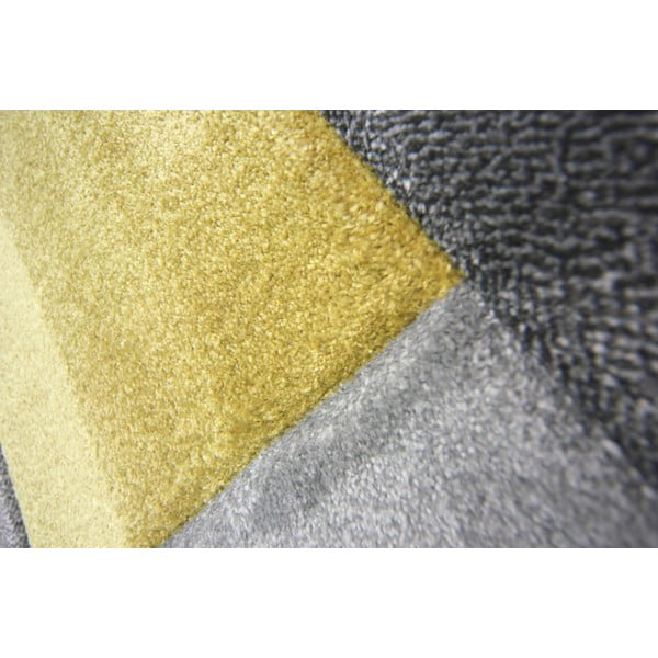 Pilkos ir geltonos spalvos kilimas Flair Rugs Cosmos, 80 x 150 cm-image-2