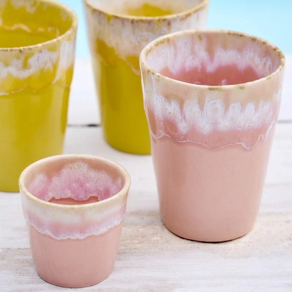 Rožinės spalvos akmens masės espreso puodelis Costa Nova Grespresso-image-3