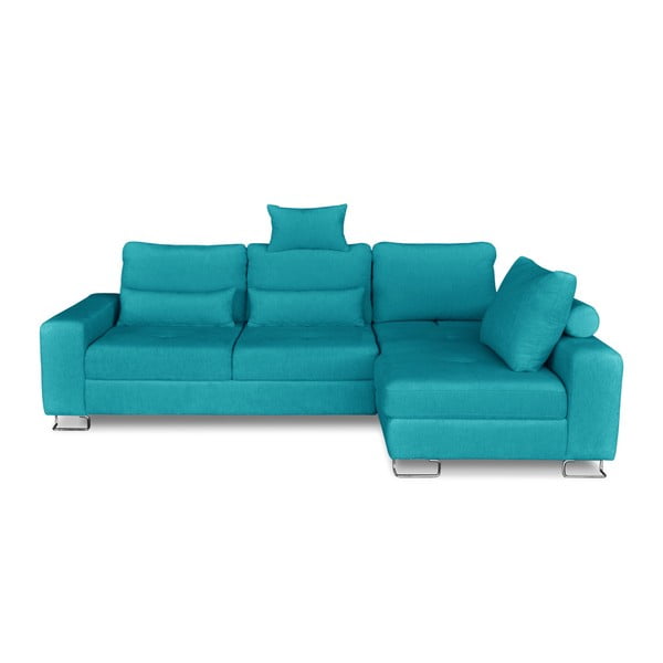 Turkio spalvos kampinė sofa-lova "Windsor & Co. Sofos "Alpha", dešinysis kampas