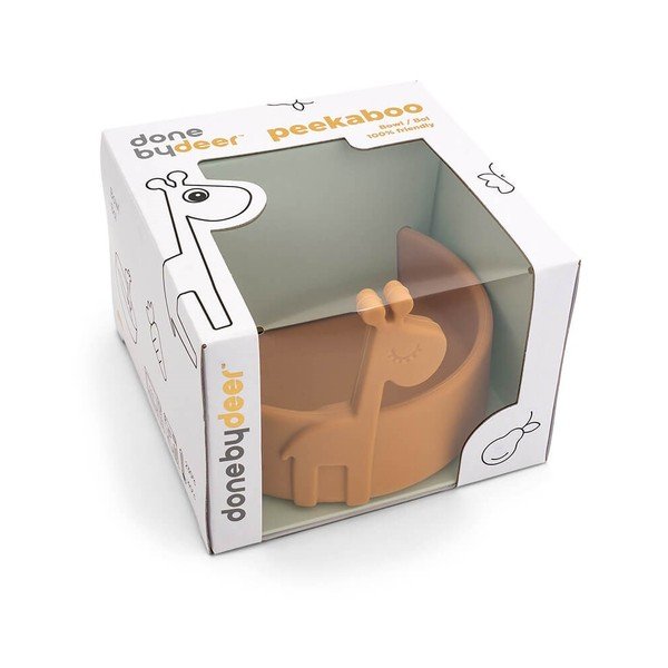 Geltonas silikoninis dubenėlis kūdikiams ø 11,5 cm Raffi - Done by Deer-image-1