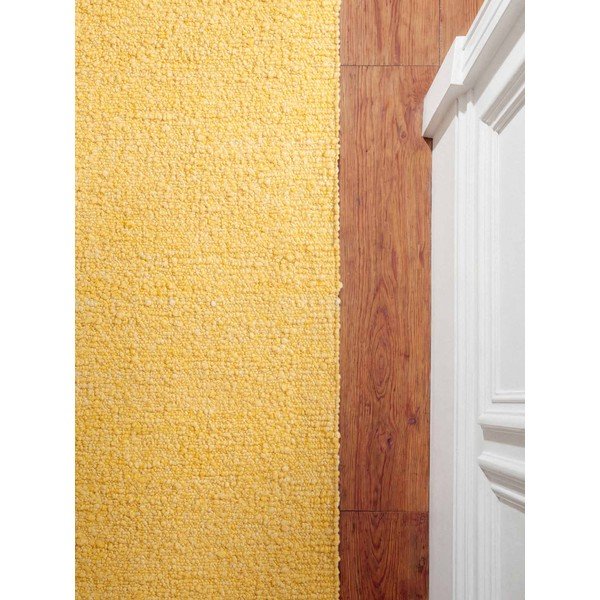 Rankų darbo geltonos spalvos iš boucle kilimas 80x200 cm Notting Hill Portobello – Ted Baker-image-4