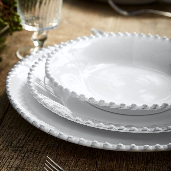 Baltos spalvos iš akmens masės lėkštė ø 34 cm Pearl – Costa Nova-image-2