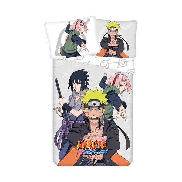 Iš medvilnės viengulė vaikiška patalynė 140x200 cm Naruto – Jerry Fabrics