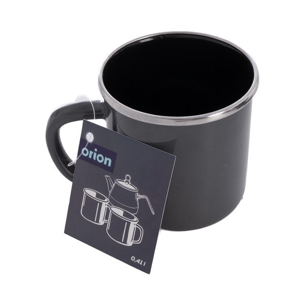 Tamsiai pilkos spalvos puodelis latte kavai 410 ml – Orion-image-2