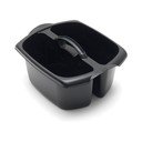 Juodas dvigubas kibiras Addis Caddy