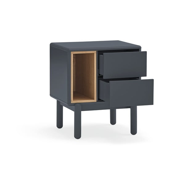 Tamsiai pilkas naktinis staliukas Corvo - Teulat-image-3