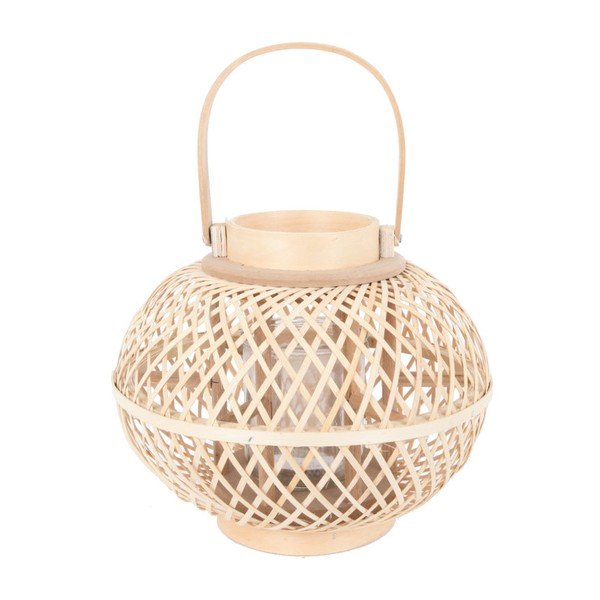 Iš bambuko žibintas (aukštis 24 cm) – Ego Dekor
