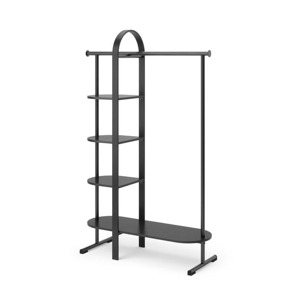 Iš eukalipto masyvo koridoriaus baldas juodos spalvos Bellwood – Umbra-image-2