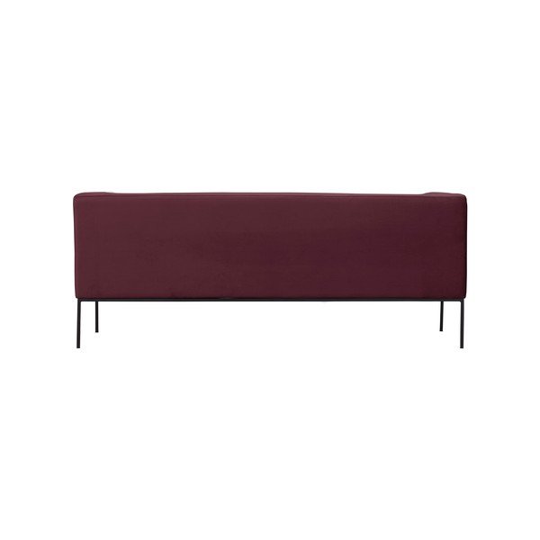 Bordo raudona trijų vietų sofa Windsor & Co Sofas Neptune-image-3