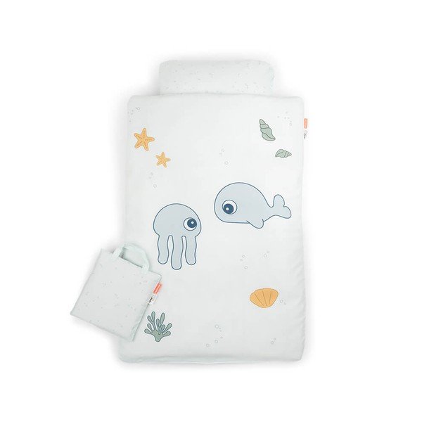 Medvilninė vaikiška patalynė su užvalkalu 140x100 cm Jelly & Wally - Done by Deer