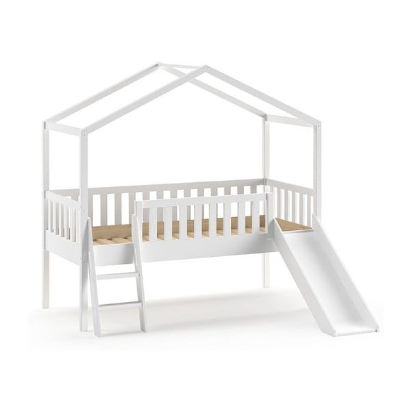 Baltas namelis / pakeliama vaikiška lova 90x200 cm Dallas - Vipack