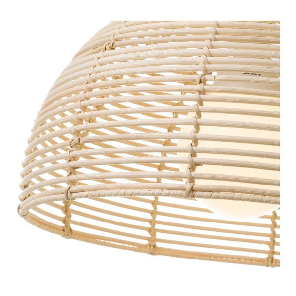 Iš rotango lubinis šviestuvas natūralios spalvos su rotango gaubtu ø 38 cm Natural Way – Casa Selección-image-2