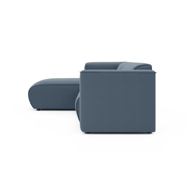 Mėlynos spalvos kampinė sofa (su kairiuoju kampu/su gultu) Merid  – Ropez-image-3