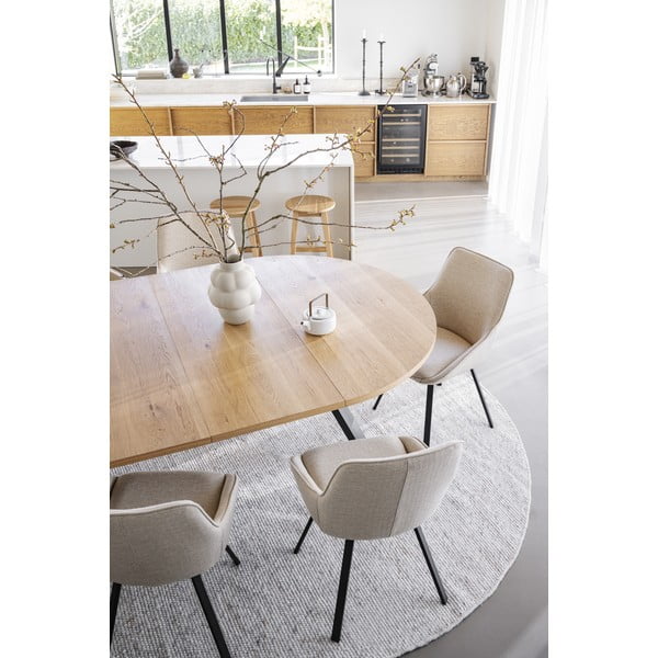 Stalo prailginimas iš ąžuolo 135x50 cm Maddock – Rowico-image-1