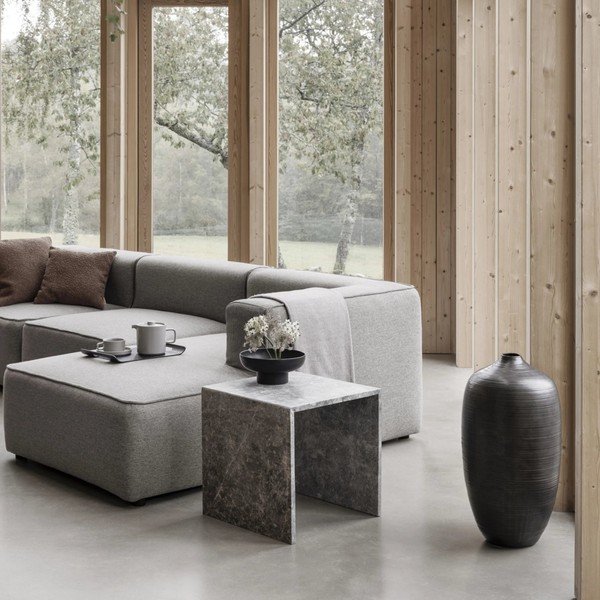 2 marmuriniai šoniniai staliukai 45x45 cm VARU - Blomus-image-1