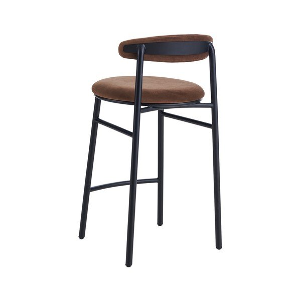 Rudos spalvos iš metalo baro taburetė (sėdynės aukštis 66 cm) Doggi – Ellos Home-image-3