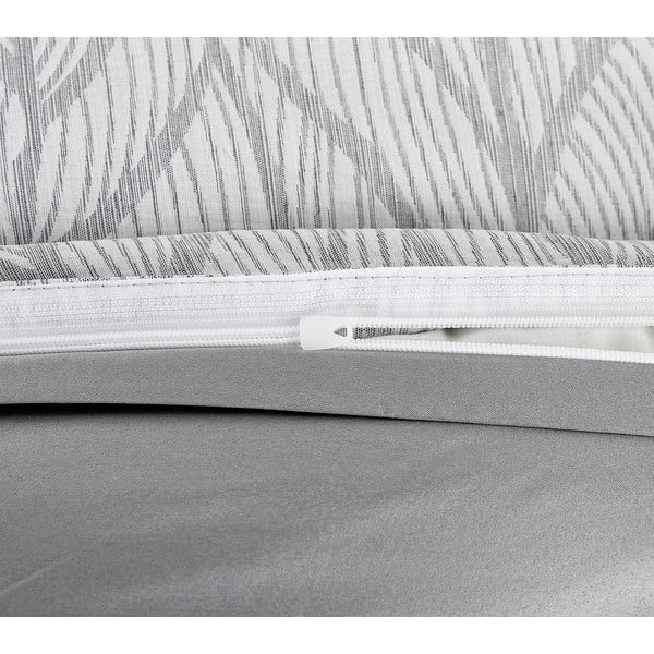 Iš žakardo viengulė patalynė pilkos spalvos 140x200 cm Florida – My House-image-3