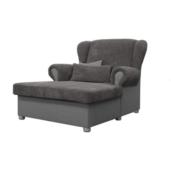 Taupe spalvos krėslas iš kordinio velveto Lord – Ropez