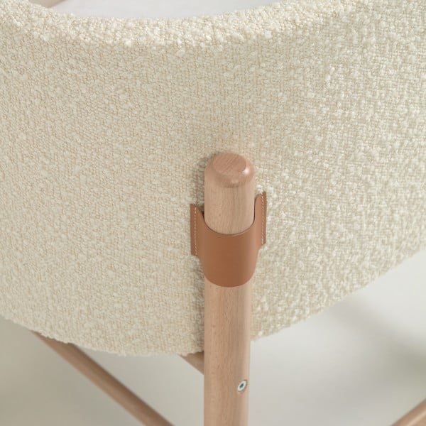 Vaikiška lovelė baltos spalvos 39x72 cm Adara – Kave Home-image-1