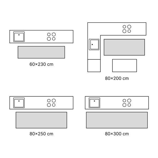 Skalbiamas mėlynos spalvos kilimas 80x300 cm Abstract Colors Blue – Vitaus-image-4