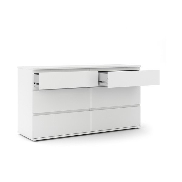 Žema šoninė spintelė baltos spalvos 153x84 cm Nova – Tvilum-image-2