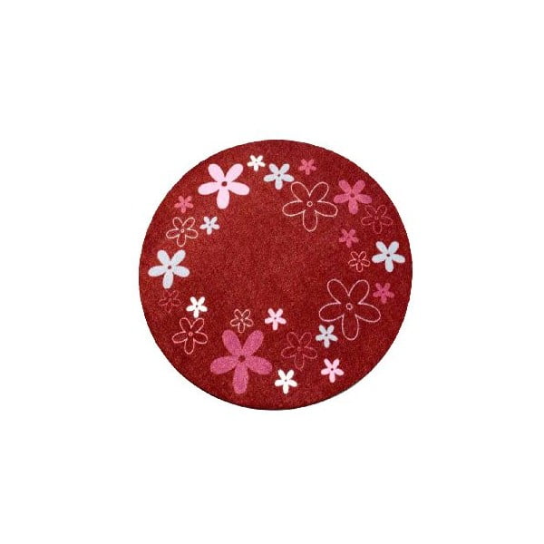 Vaikiškas raudonas kilimas "Zala Living Flower", ⌀ 100 cm