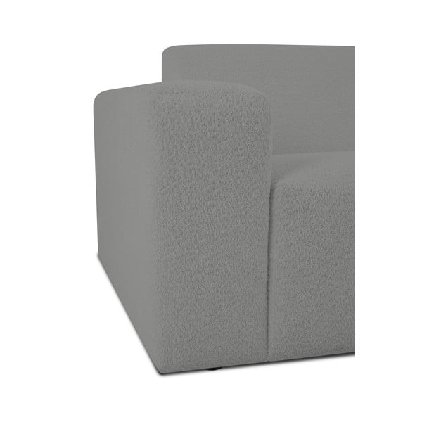 Iš boucle kampinė sofa pilkos spalvos (su dešiniuoju kampu) Roxy – Scandic-image-3
