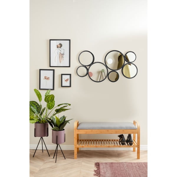 Sieninis veidrodis su medžio masyvo rėmu 90x48 cm Wall Art – PT LIVING-image-1