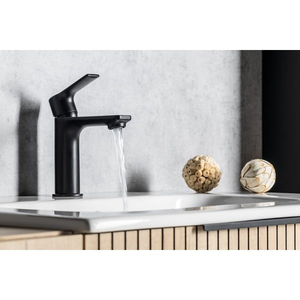 Kriauklei čiaupas matinės juodos spalvos stovimas Pax – Sapho-image-3