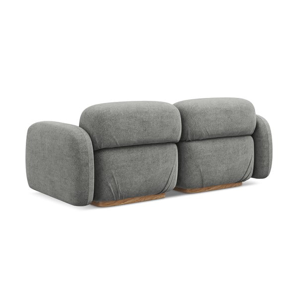Pilkos spalvos iš boucle sofa 190 cm Ailani – Makamii-image-4