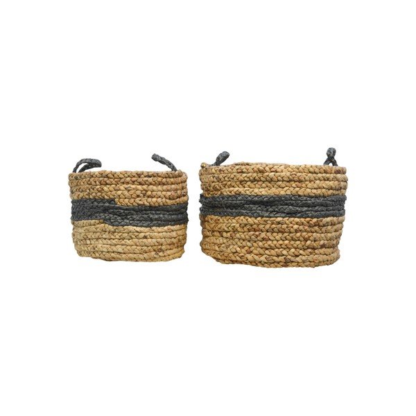2 vandens hiacintų laikymo krepšių rinkinys HSM collection Natural Black-image-2