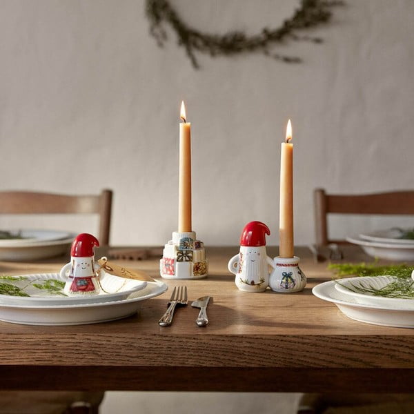 Iš keramikos žvakidė su Kalėdų motyvu Hammershøi Christmas Father Elf – Kähler Design-image-2