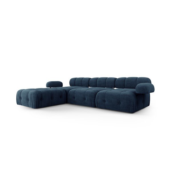 Kampinė sofa tamsiai mėlynos spalvos Ferento – Cosmopolitan Design-image-3